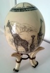 Яйцо страуса, ювелирная роспись.Начало ХХ в,Италия Италия