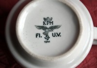 Чашка чайная, Люфтваффе, оригинал 1941г. KPM Германия до 1945г.