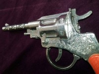 Пистолет-револьвер, игрушка, алюминий, СССР, 1960-70гг. СССР
