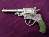 Пистолет-револьвер, игрушка, алюминий, СССР СССР