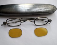 Очки солнцезащитные из серебра, США,  около 1830-60е. США