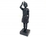 Скульптура  "Пионерка салют" #2,  чугун, Касли , СССР,  1980е.