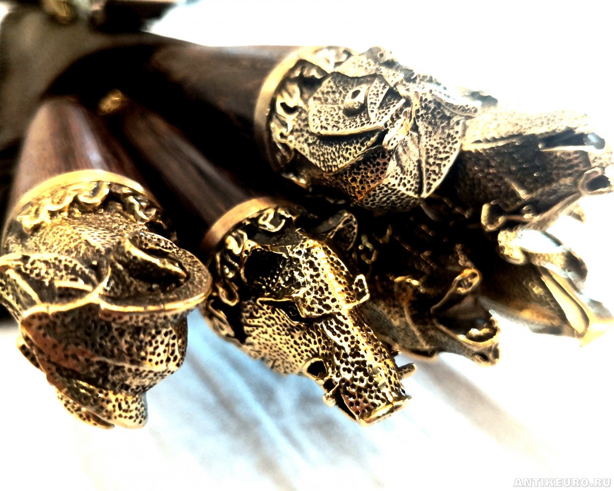 Шампуры "Охота", комплект в кажаном чехле с мангалом, Россия.