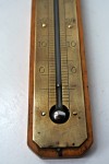 Антикварный термометр, латунь #2.