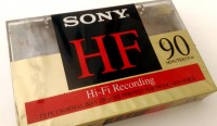Аудиокассета SONY HF-90 в пленке, пр-ва  Япония. Япония.