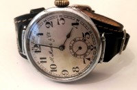 Наручные военные (окопные) часы,"G. Moser", Швейцария" 1910г. Швейцария