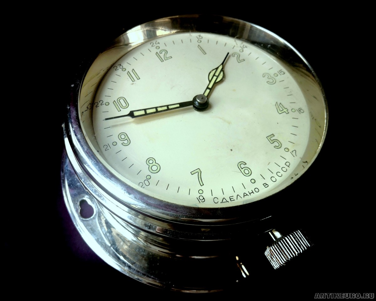 Часы каютные, морские, карабельные,  СССР 4 кв.1957 год