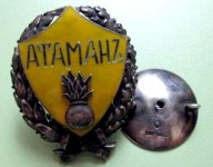 Знак "Бронепоезд Атаман", серебро, Россия Россия