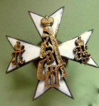Знак "145 Новочеркасского пехотного Императора Александра 3 полка", серебро, Россия Россия