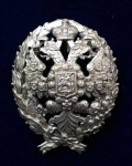 Знак царский Академия Генерального Штаба, серебро, Россия до1917 Россия