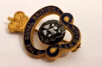 Полковой знак Львы  #4, бронза , серебро, фрачник, Англия, 1940e. Англия